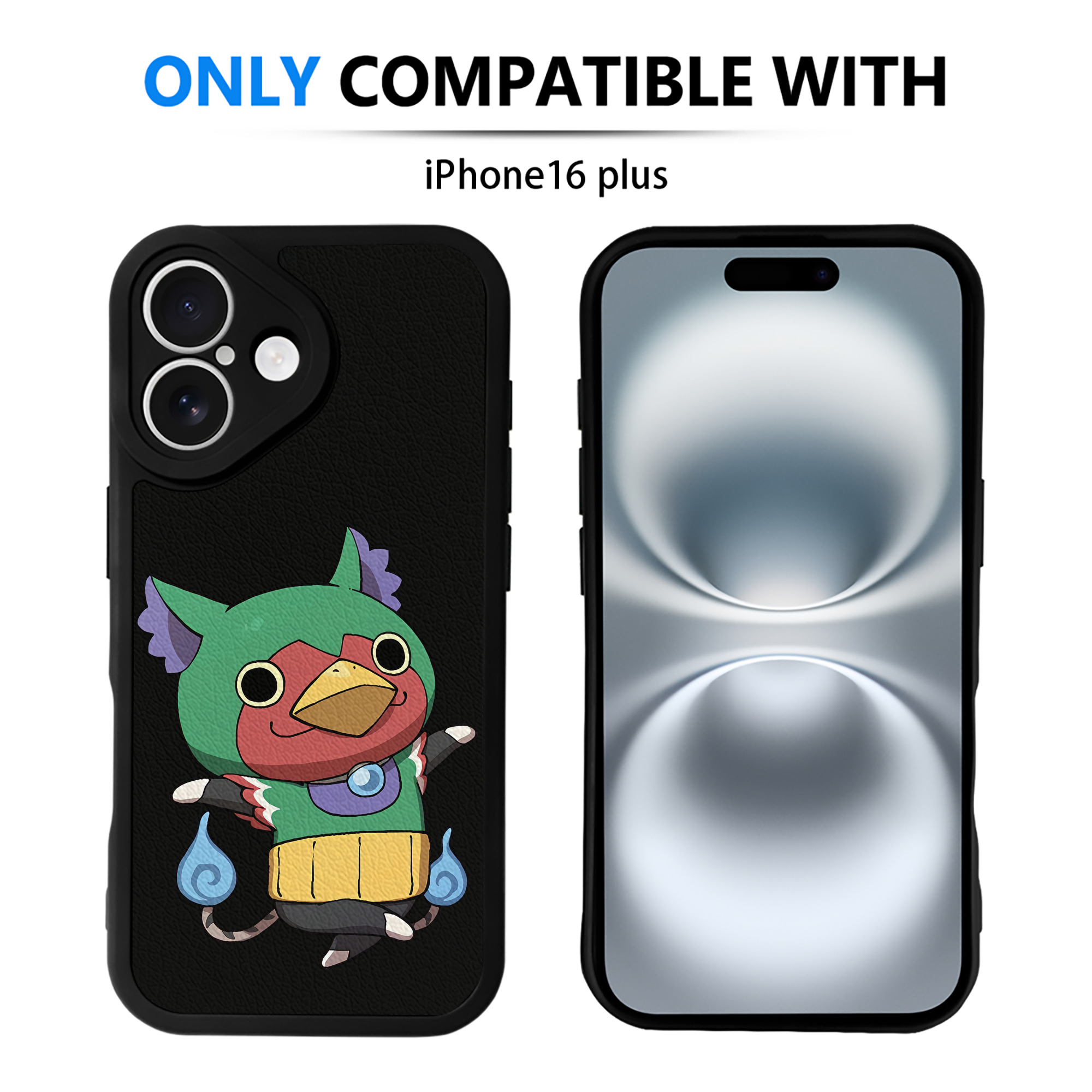 （画像用） 妖怪ウォッチ Yo-kai Watch 【iPhone 16シリーズ対応】シリコンスマホケース（レザー調） 材質：シリコン